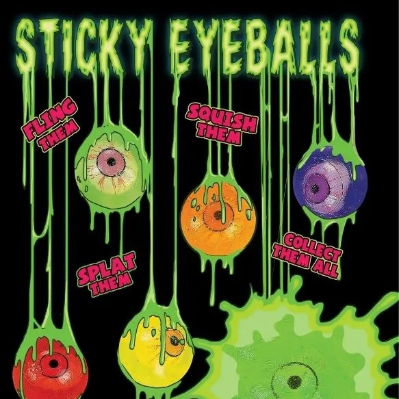 Sticky Eyeballs Toy Vending Capsules (2-inch) 250 ct