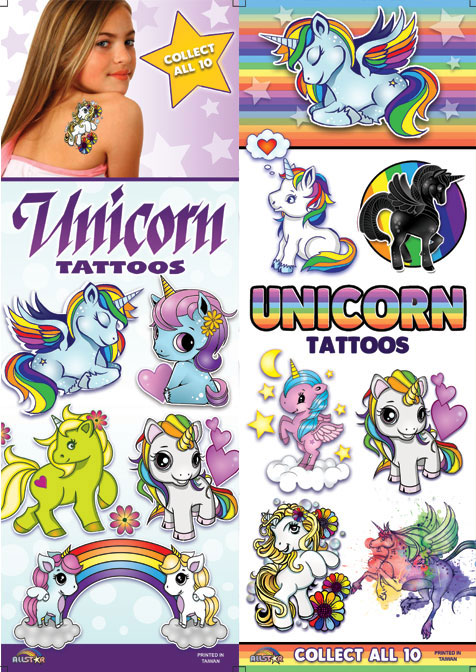Unicorn Temporary Vending Tattoos (300 ct)