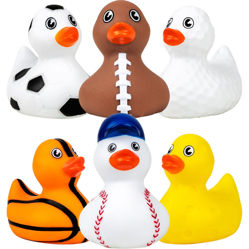 Rubber Sports Ducks 2in (50pcs)