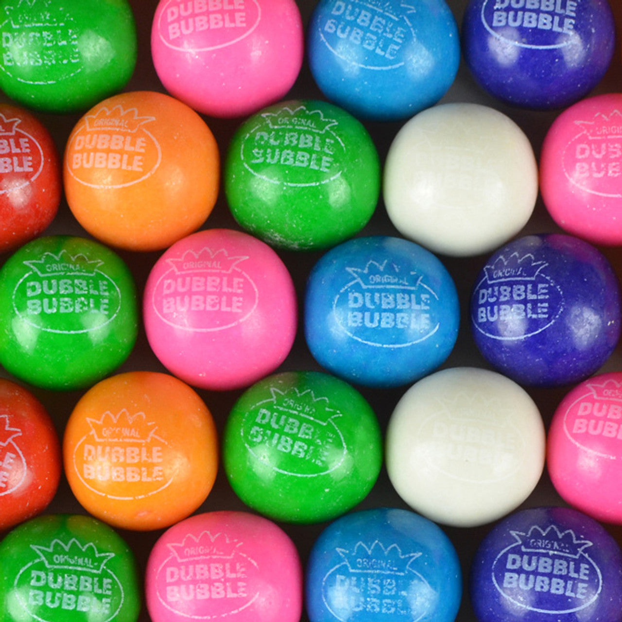 Dubble Bubble Logo Assorted Gumballs, 1.13-inch (600 ct)