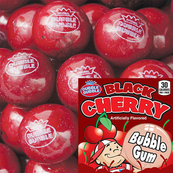 Dubble Bubble Black Cherry Gumballs, 1-inch (850 ct)