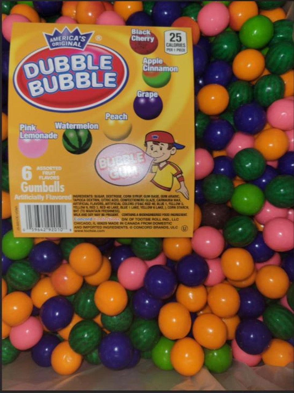 Dubble Bubble Fruit Mix Gumballs, .92-inch (1080 ct)