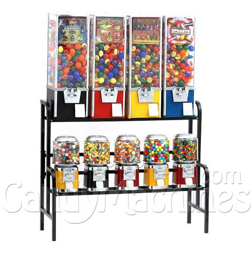 45 Black Bulk Vending Machine Rack