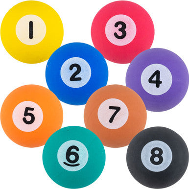 Pool Balls 45mm Bouncy Balls (50 ct)