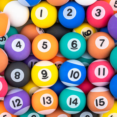 Pool Balls 45mm Bouncy Balls (50 ct)