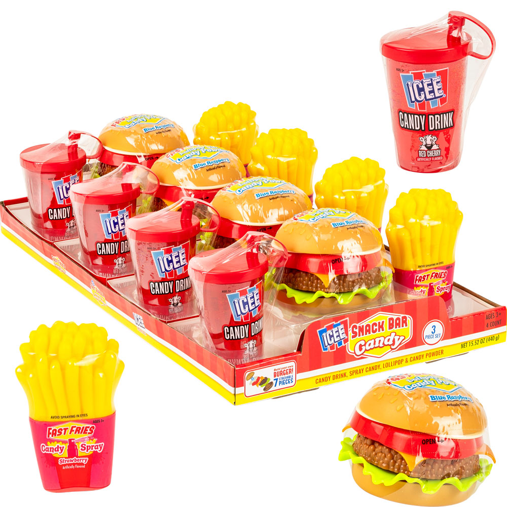ICEE Snack Bar Candy 3pc Set (8 count)