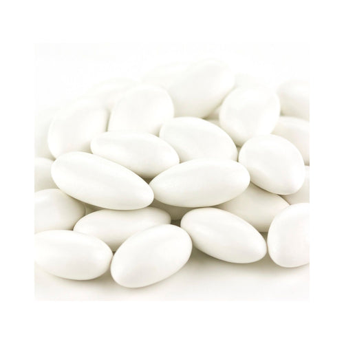 Jordan Almonds - White Polished (10 lbs)