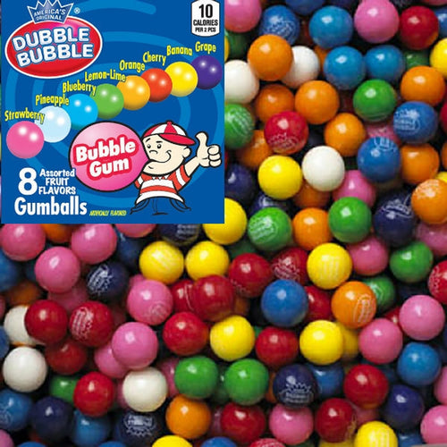 Dubble Bubble Logo Assorted Gumballs,.5-inch (5800 ct)