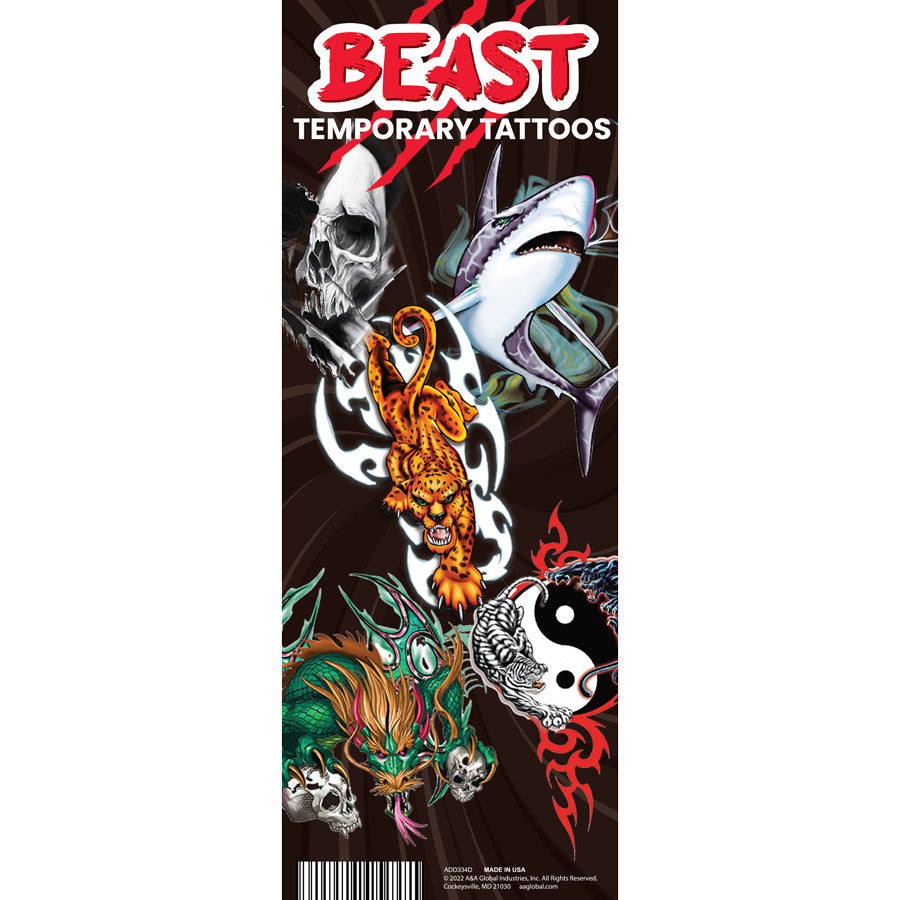 Metal Beast Tattoos 3 Vending Tattoos (300 ct)
