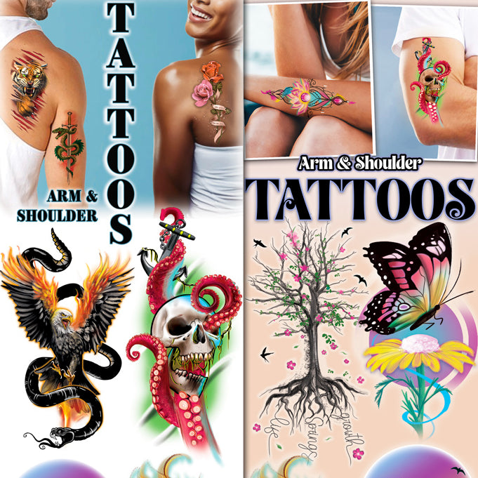 Arm & Shoulder #2 Temporary Vending Tattoos (300 ct)
