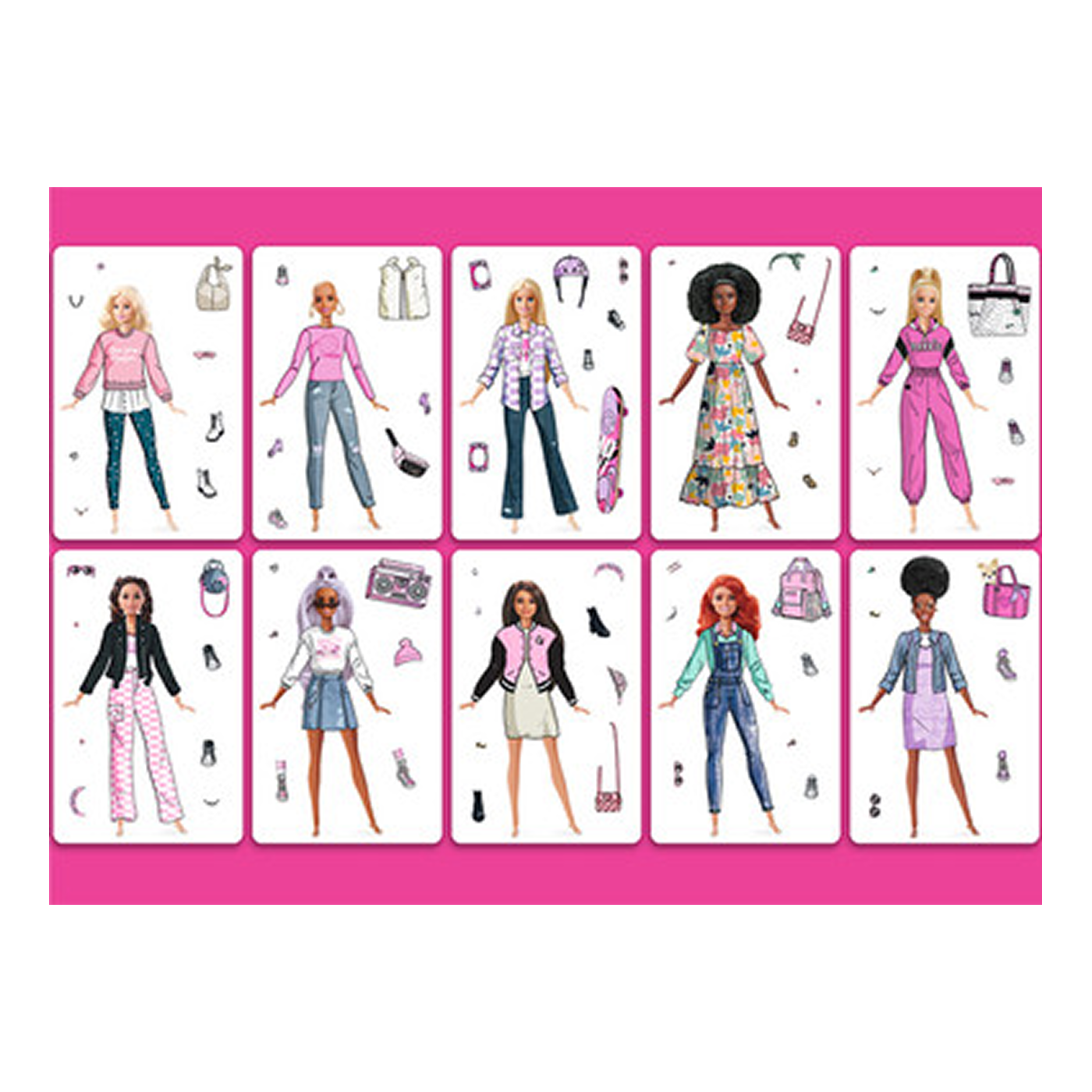 barbie dress up Stickers (300 ct) asf2-16-2023 COPYRIGHT All designs are 10 Best Padme Amidala Print:Star Spangled