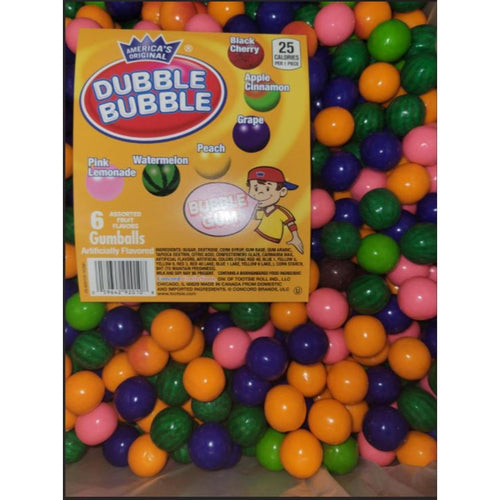 Dubble Bubble Fruit Mix Gumballs,.92-inch (1080 ct)
