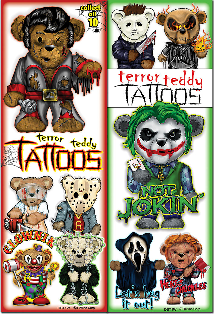 Deady Bears Temporary Tattoos (300 ct)