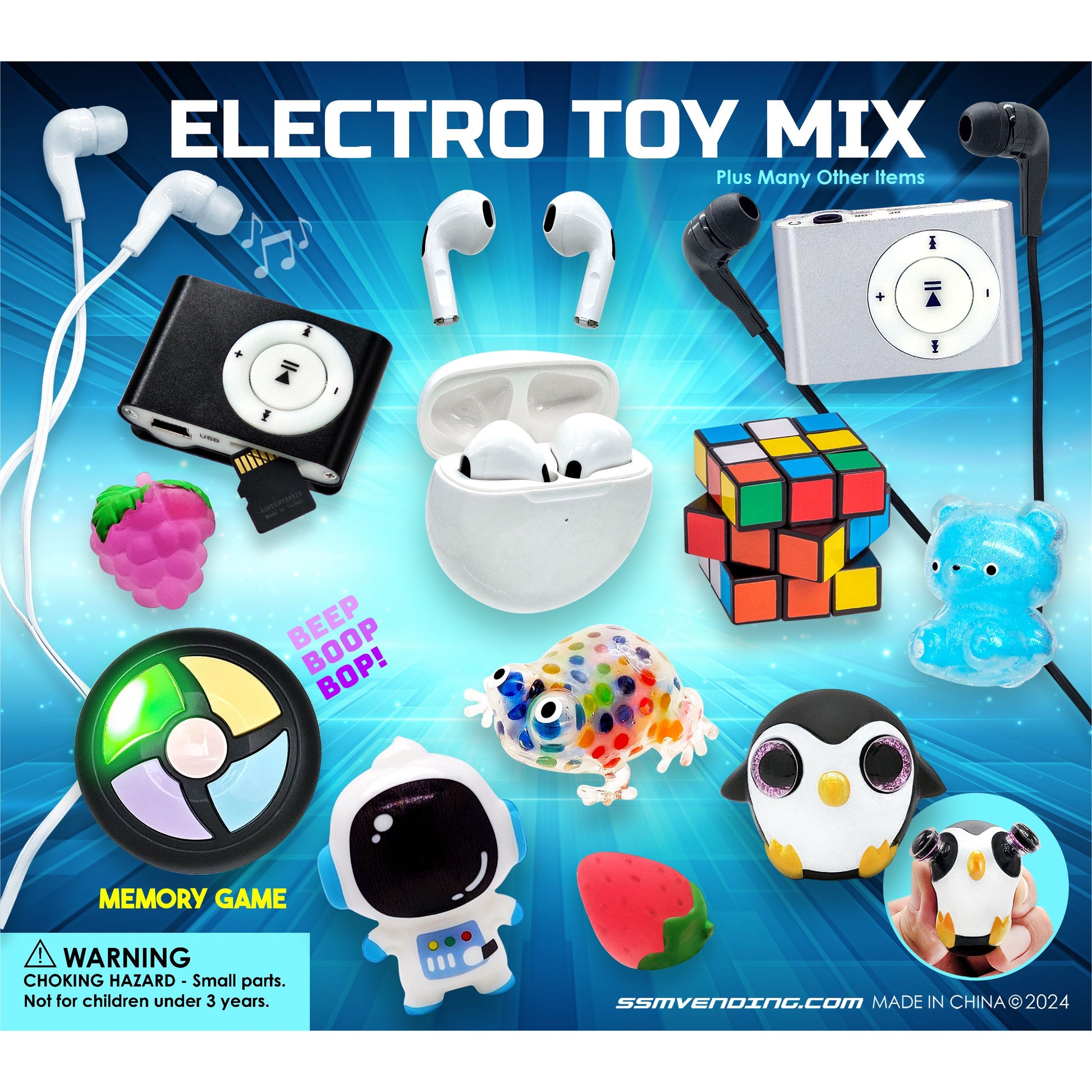 Electro Toy Mix Vending Capsules (2 inch) 250 ct