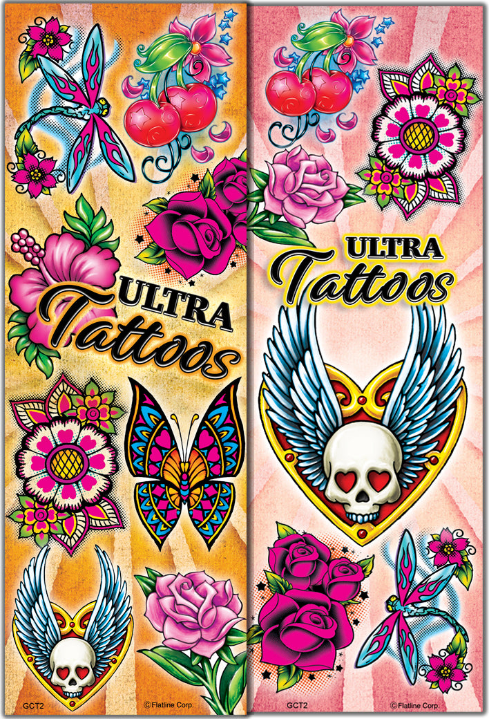 Girls Classic #2 Temporary Vending Tattoos (300 ct)