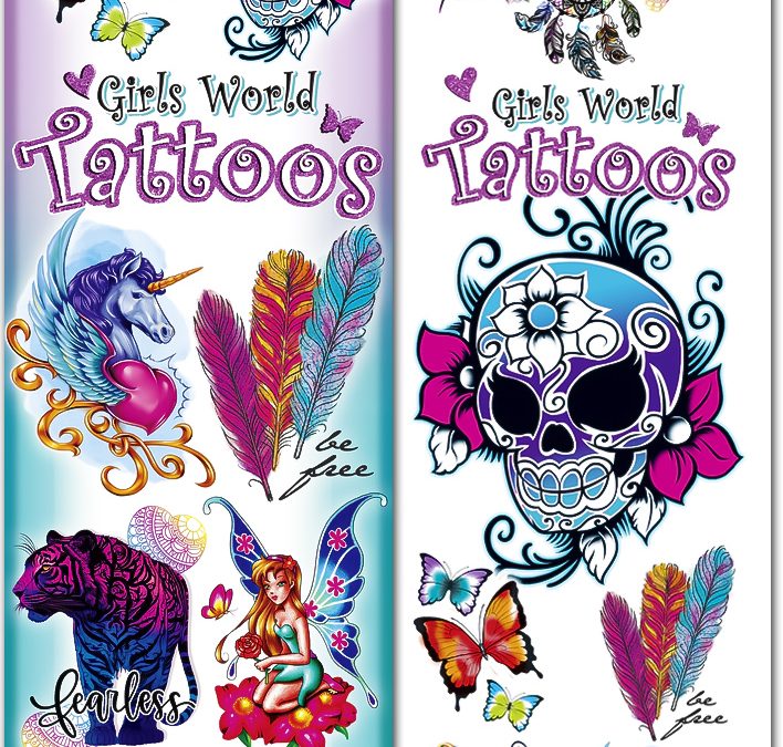 Girl's World #8 Temporary Vending Tattoos (300 ct)