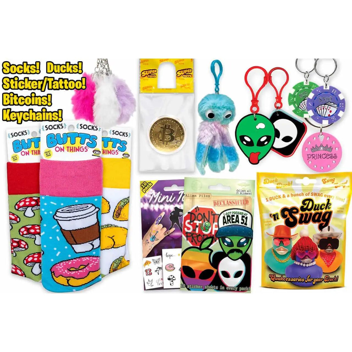 Hanging Tab Assorted Toy Mix (145 ct)