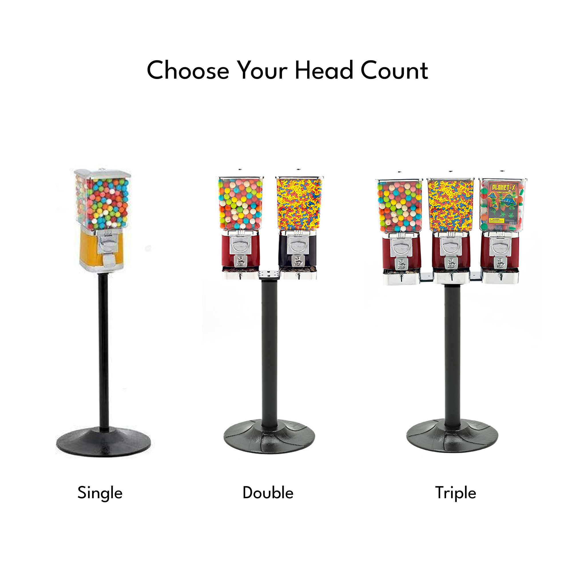 Rhino Pro Single, Double, or Triple Head Vending Machine with Stand