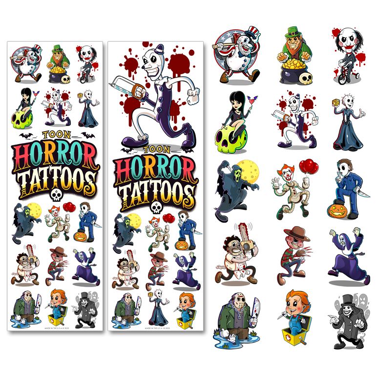 Toon Terror Temporary Vending Tattoos (300 ct)