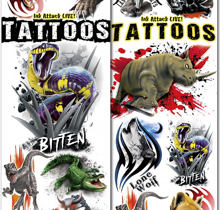 Ink Attack Live Vending Tattoos (300 ct)