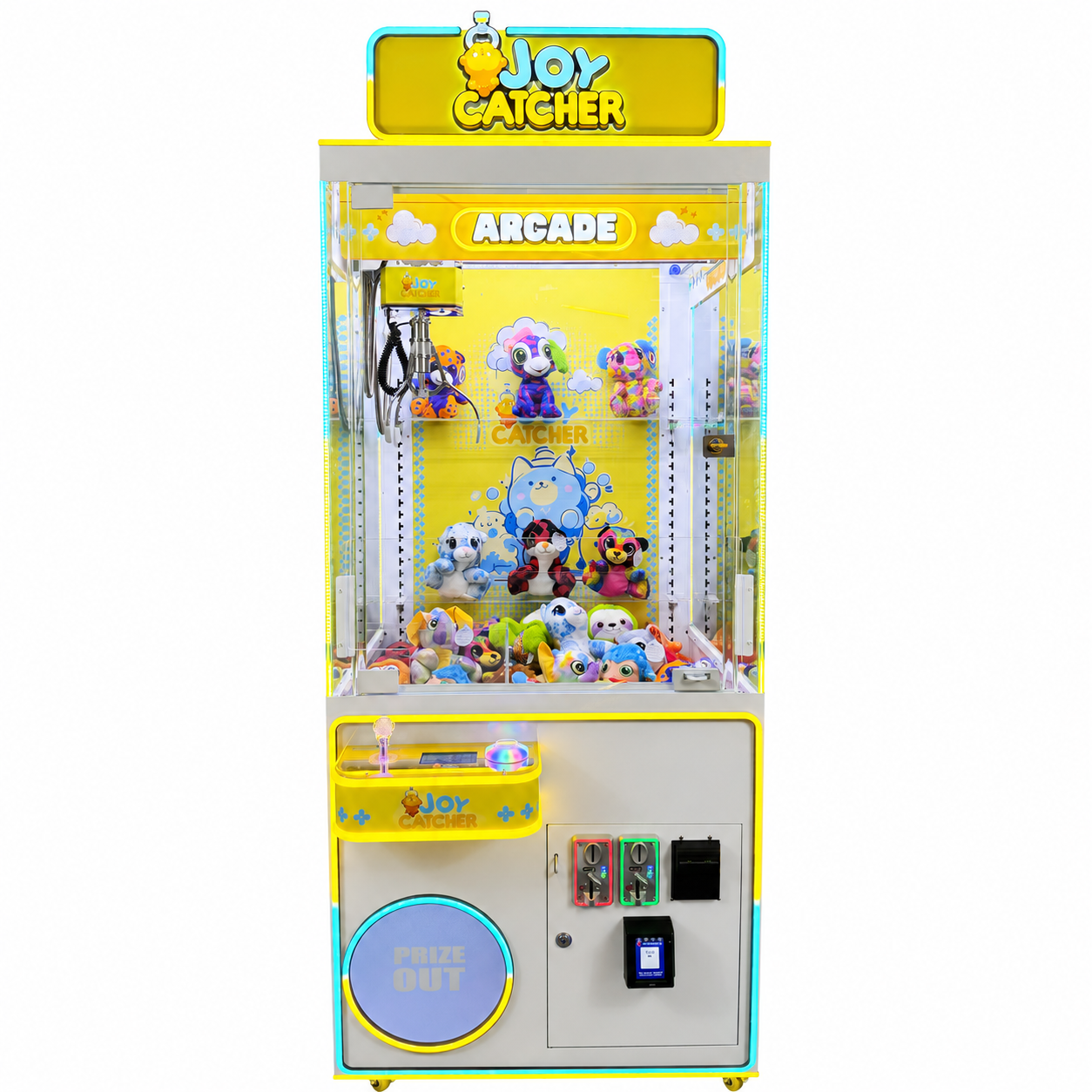 Yellow Joy Catcher 31-inch Claw Machine