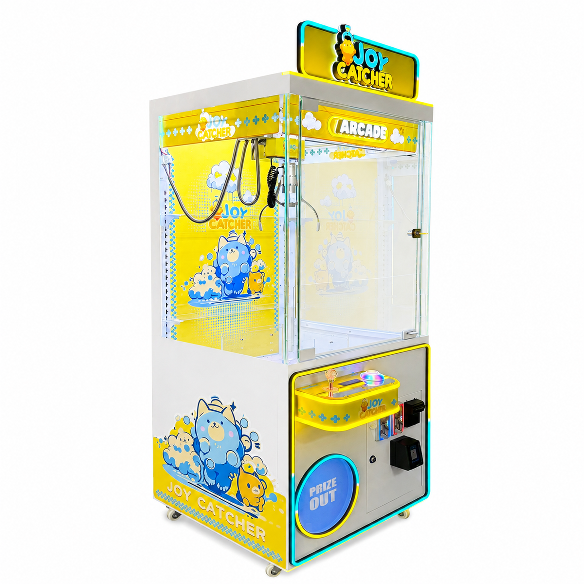 Yellow Joy Catcher 31-inch Claw Machine