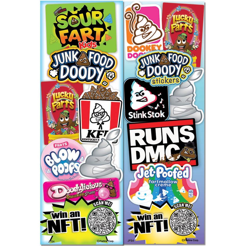 Doody Junk Foody #4 Stickers