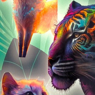 Jungle Animal Temporary Vending Tattoos (300 ct)