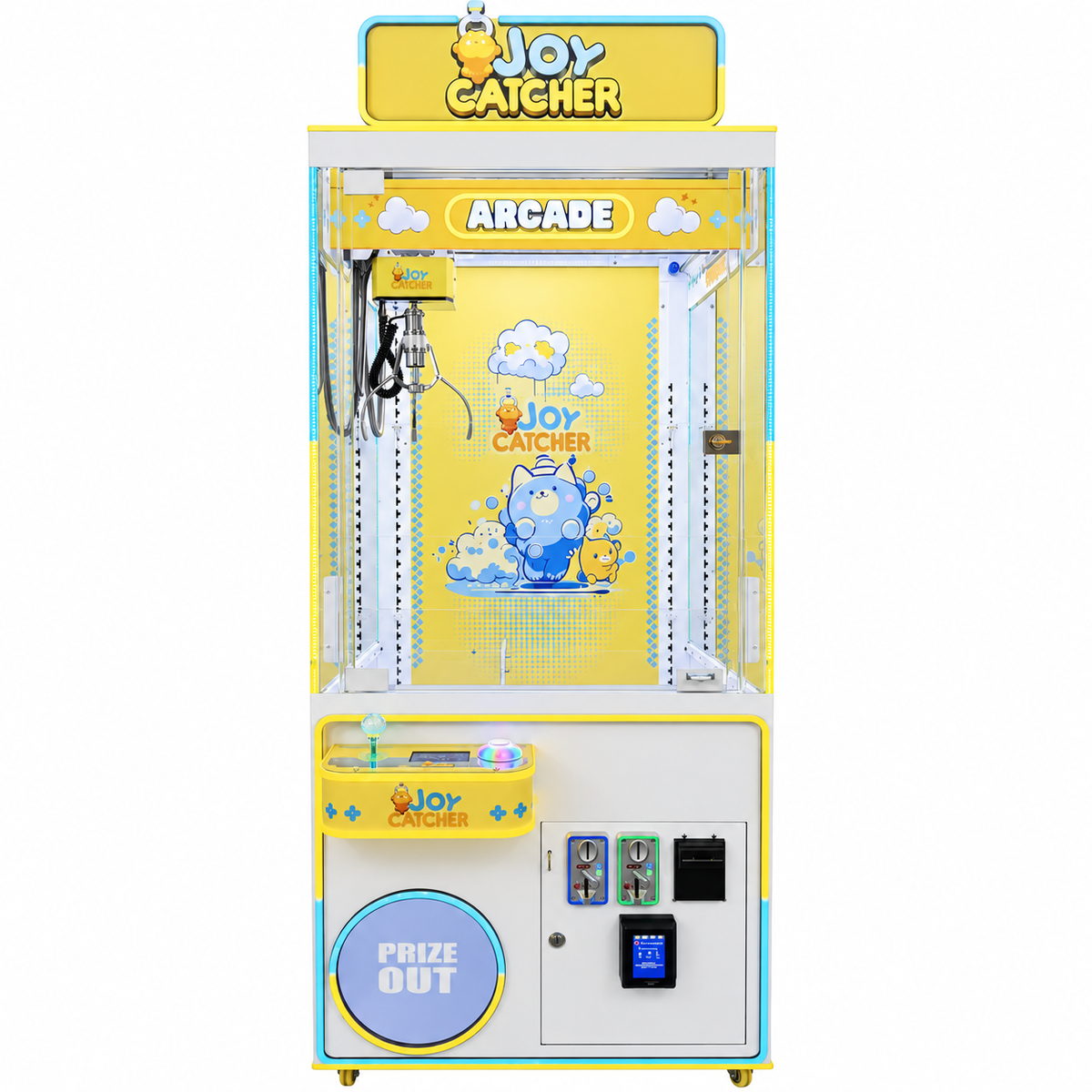 Yellow Joy Catcher 31-inch Claw Machine