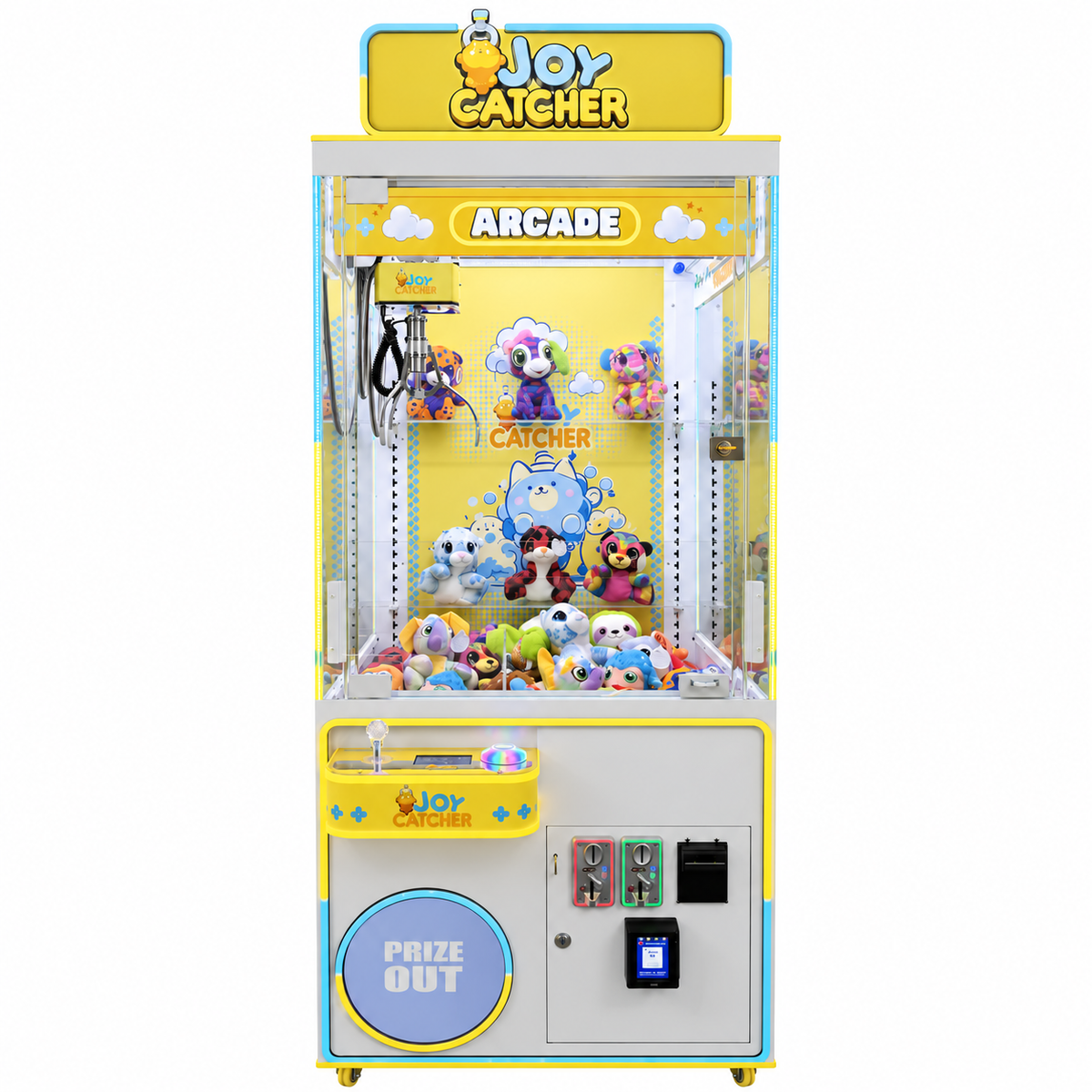 Yellow Joy Catcher 31-inch Claw Machine