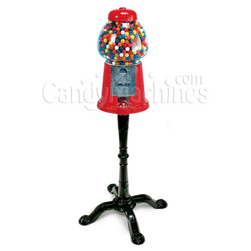 King Red Carousel Gumball Bank with Stand (15-inches)