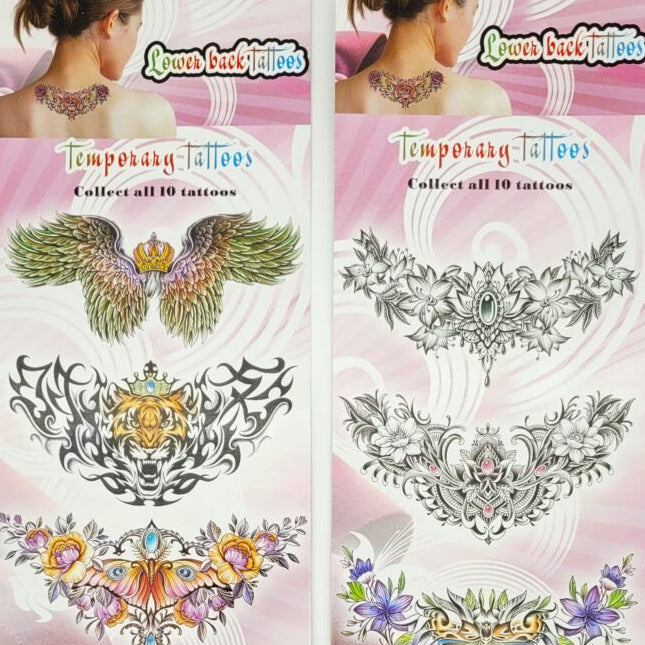 Lower Back #1 Temporary Vending Tattoos (300 ct)