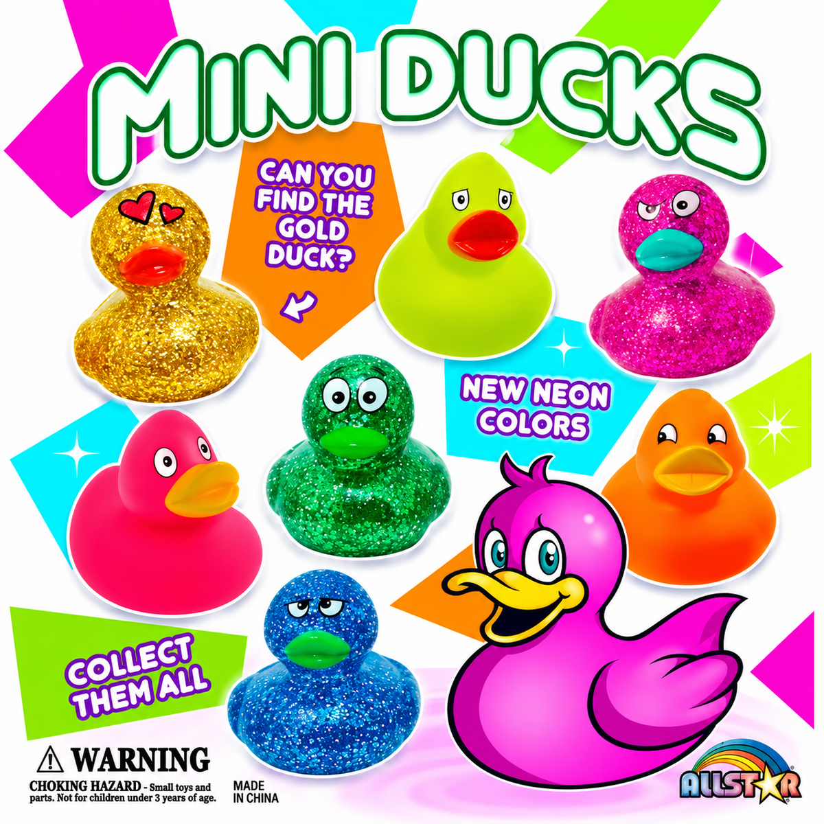 Mini Ducks Vending Capsules (2-inch) 250 ct
