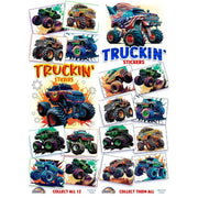 Monster Truckin' Vending Stickers (300 ct)