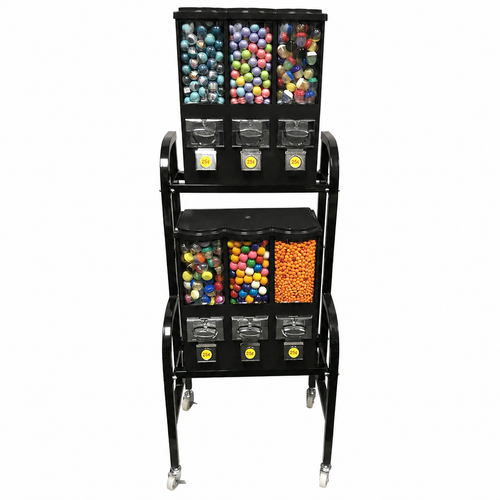 6-Way Candy & Gumball Vending Rack