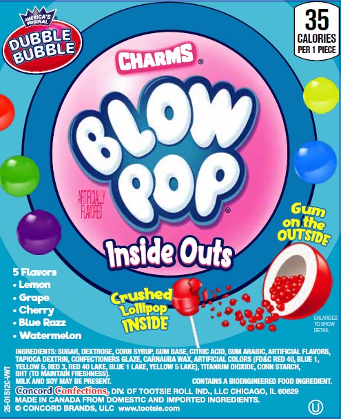 Dubble Bubble Blow Pop Gumballs, 1-inch (850 ct)