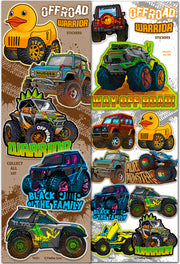 Off Road Warriors Trucks Stickers (300 ct)