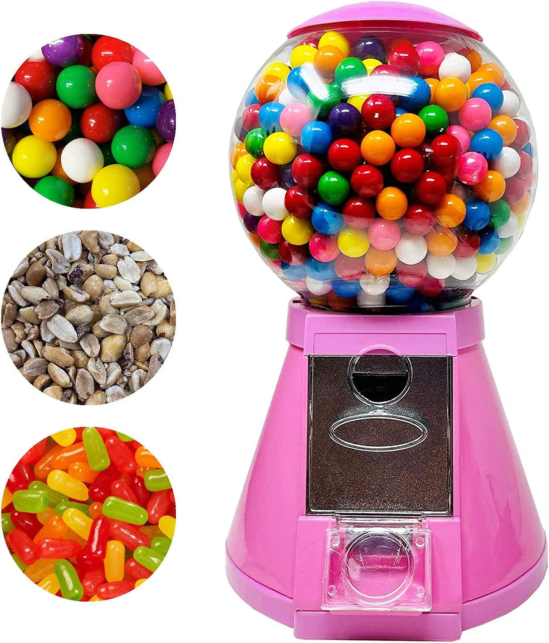 Mini Pink Medium Bubble Gumball Bank