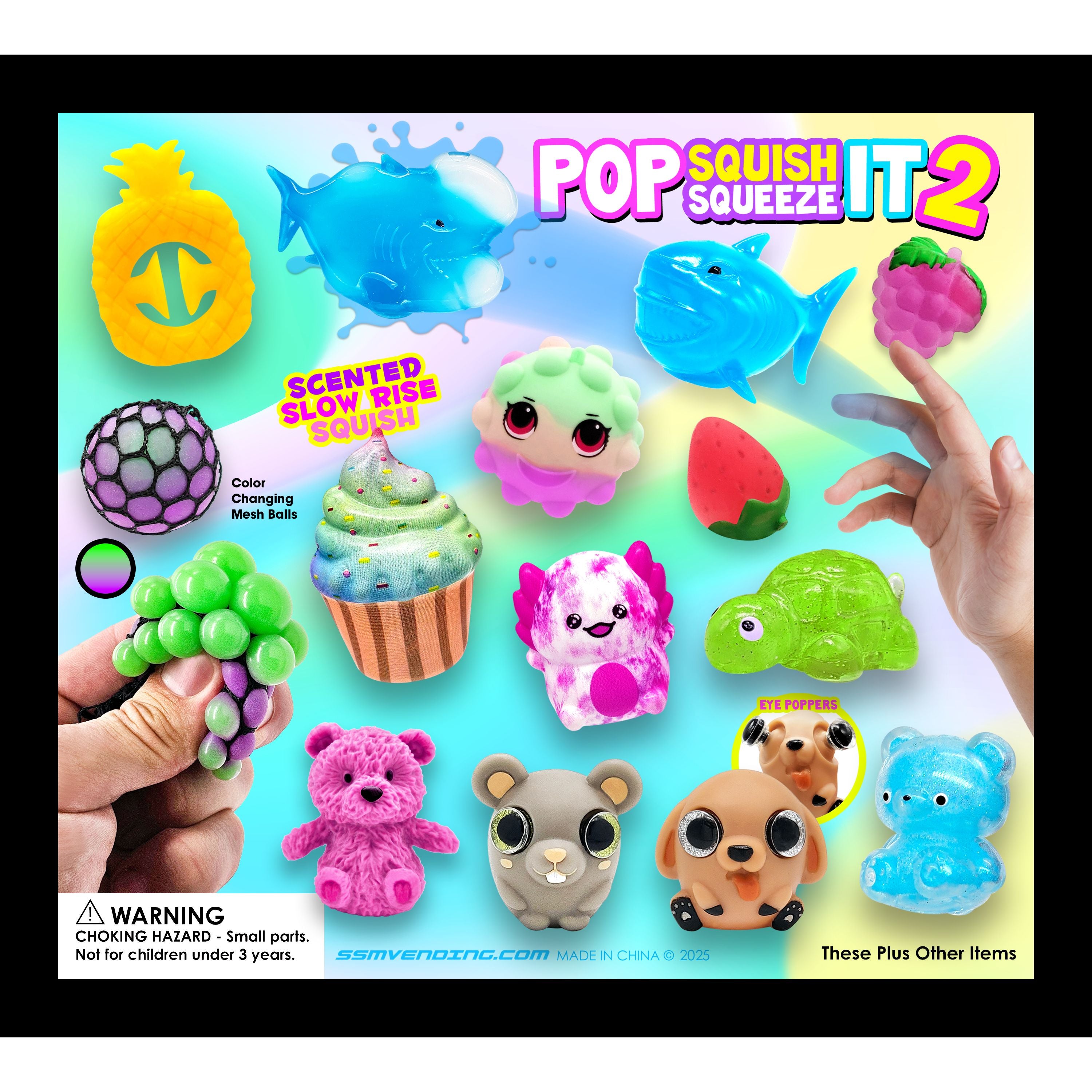 Pop Squish Vending Capsules (2 inch) 250 ct | Candymachines.com