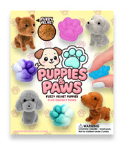 Puppies Paws Mix display showing fuzzy puppies and squishy paws examples
