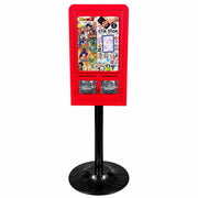Rhino 2 Column Sticker Tattoo (Red)