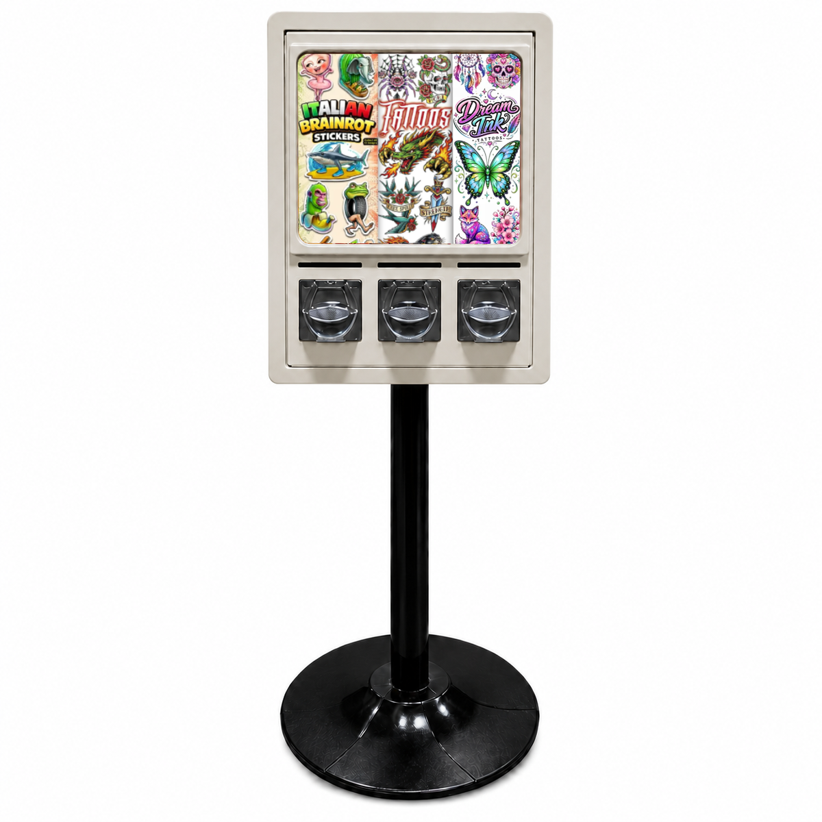 Rhino 3 Column Sticker Tattoo Machine (Beige)
