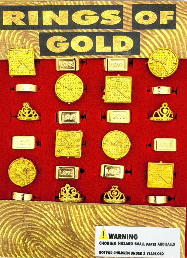Rings of Gold Vending Capsules (1 inch) 250 ct