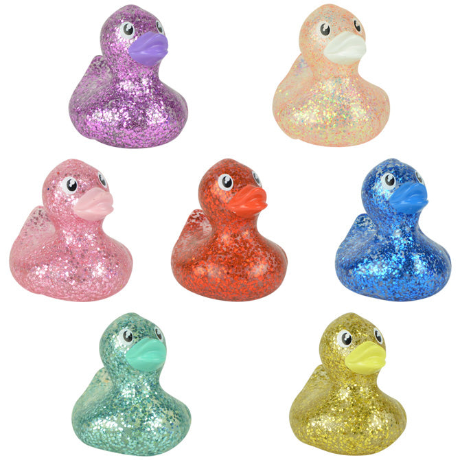 Glittery Rubber Ducks 2-inch Generic (50 pcs)