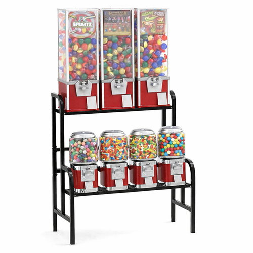 7 Machine Vending Rack - Rhino Classic + Super Pro (Red)