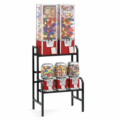 5 Machine Vending Rack - Rhino Classic + Super Pro (Red)