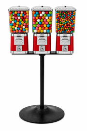Rhino Supreme Triple Head Vending Machine with Stand (Red)