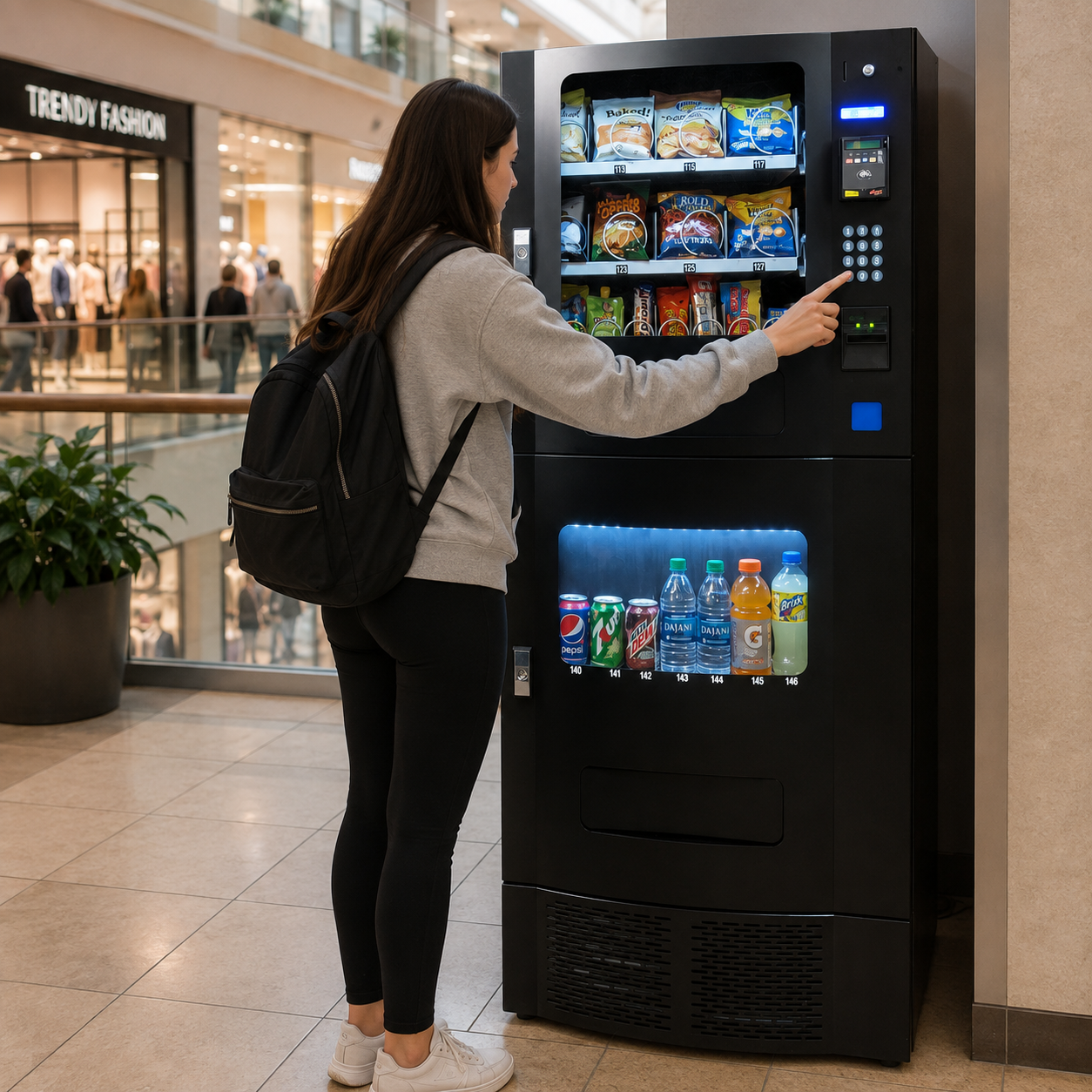 Seaga SM2300 Snack and Soda Combo Machine