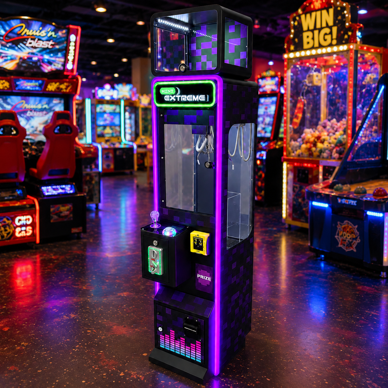 8 Bit Black Mini EXTREME - Super Mini Extreme Claw Machine