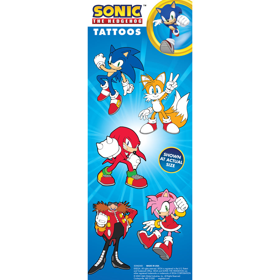 Sonic the Hedgehog Vending Tattoos (300 ct)